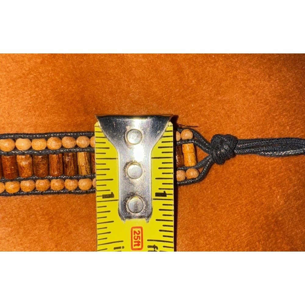 Hand Crafted African Beaded Cowrie Shell Tie Belt Boho Festival Hippie - Picture 4 of 5
